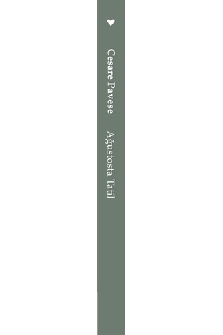 Ağustosta Tatil -  Cesare Pavese - Can Yayınları