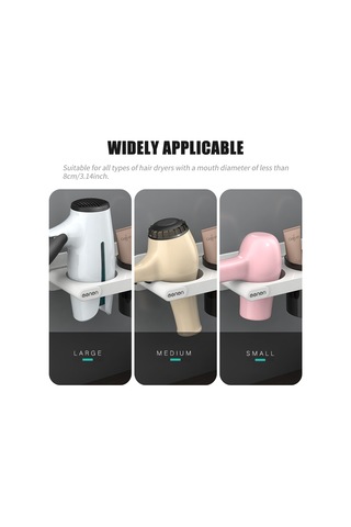 Mengni-menen Saç Kurutma Makinesi Tutucu Duvara Monte Saç Beyaz Diğer