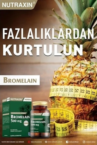 Nutraxin Vitals Bromelaın 60 Tablet + Nutraxin Hidrolize Içeren 30 Tablet