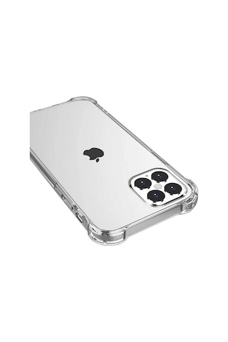 Apple Uyumlu iPhone 12 Pro Max Uyumlu Zore Nitro Anti Shock Silikon-renksiz Renksiz -