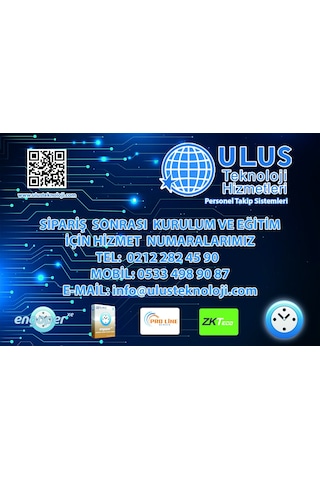 Parmakizi Kartlı Şifreli Personel Takip Sistemi Kurulum Eğitim