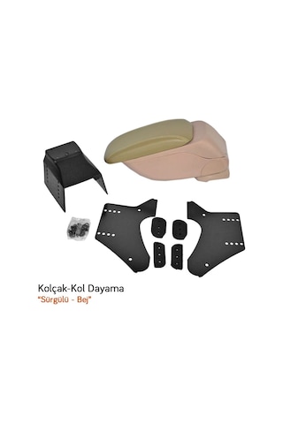 Niken Kol Dayama Sürgülü Bej