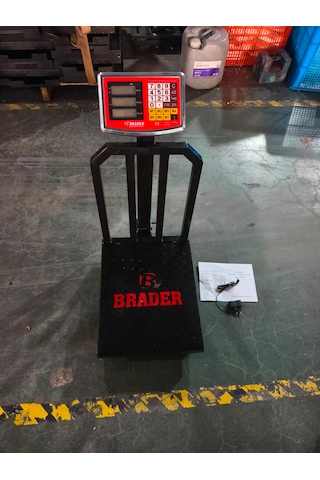 300 Kg 1.kalite Terazi-bariyerli-şarjlı-katlanır Kantar-40x50 Cm