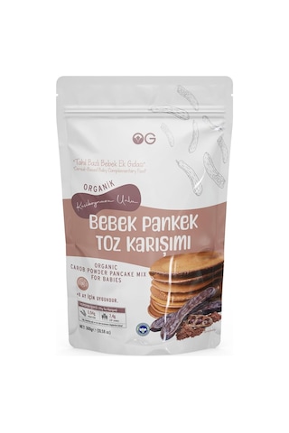 Og Organik Keçiboynuzu Unlu Bebek Pankek Toz Karışımı 300 Gr +8 Ay