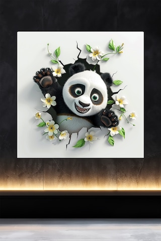 Lucena Metal Tablo Duvardaki Delik Koleksiyonu - Panda 6