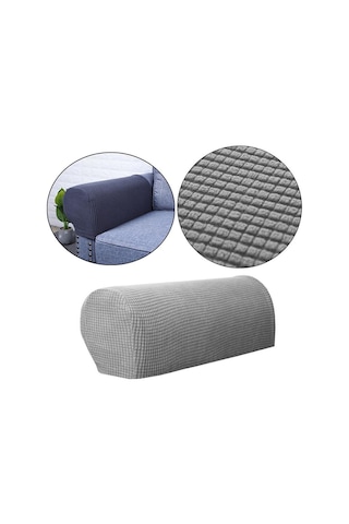 Homyl Kanepe Kol Dayama Kaymaz Streç Mobilya Koruyucu Açık-gri AÇIK GRİ