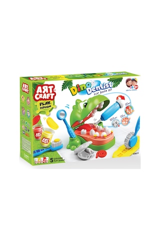 Dinozor Dişçi Art Craft Oyun Hamuru + Kuaför Art Craft Oyun Hamu