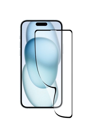 Apple iPhone Uyumlu 15 Plus Tam Kaplayan Fiber Nano Ekran Koruyucu Cam
