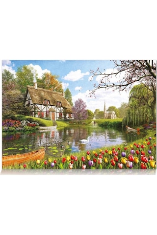 Star Puzzle 1000 Parça Göl Evi Puzzle