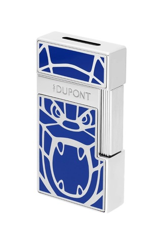S.t. Dupont Orlinski Series Biggy Mavi Gümüş Puro Çakmağı 25064