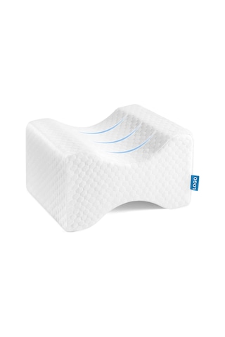 Geeksen Bacak Boynuzu Yastığı - Omuz Yatakçısı İçin Bel Ağrısı Alınımı - 17x14x21cm Beyaz Hafıza Köpüğü Gri