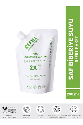 Bade Natural Biberiye Suyu Güçlendirici Saç Toniği Refill 200 ML