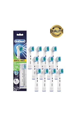 Pro Cleaning Oral-b Uyumlu 12 Adet Yedek Başlık Günlük Derin Temizlik & Premium Quality