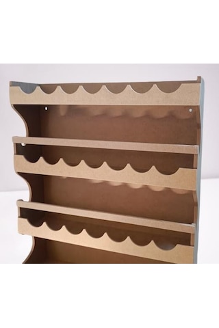 Hobi Dekoratif Rafterek Dolap Cnc Kesim Ahşap Mdf Ham Model El Yapım
