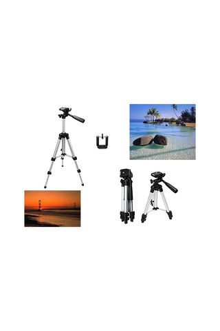 Tripod : Telefon Ve Kamera Tutucu Ayak + Telefon Tutucu - 105cm Diğer