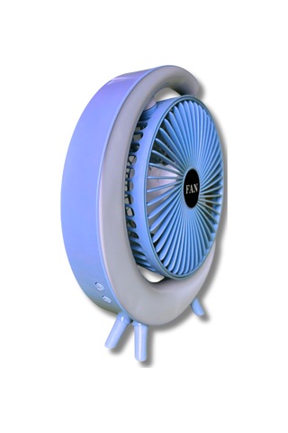S24 Taşınabilir Masaüstü Mavi Usb Fan