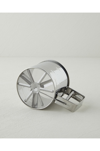 English Home Steel Master Paslanmaz Çelik Un Eleği Mutfak Gereci 10.5 Cm Gri Gri