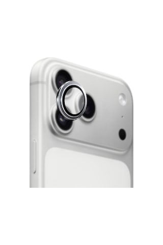 Safeus 9h+ Safir Temperli Kamera Lens Koruyucu Apple Uyumlu iPhone 17 Pro Max Ve İle Gümüş