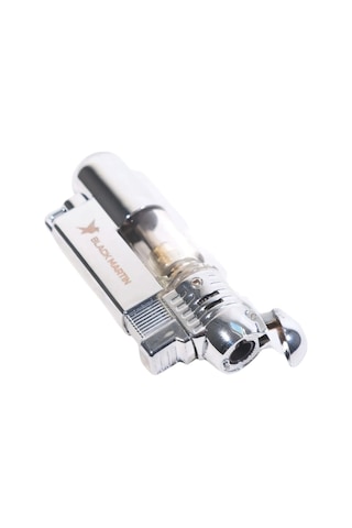 Black Martin Tek Torch Pürmüz Gümüş Puro Çakmağı - Tr9286