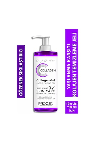 Procsin Kolajen İçerikli Gözenek Sıkılaştırıcı Yüz Temizleme Jeli 150 ML
