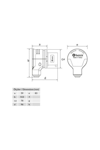 Bemis Bc1-1505-2130 5x16a 380v Ip44 90 Derece Eğik Döner Fiş
