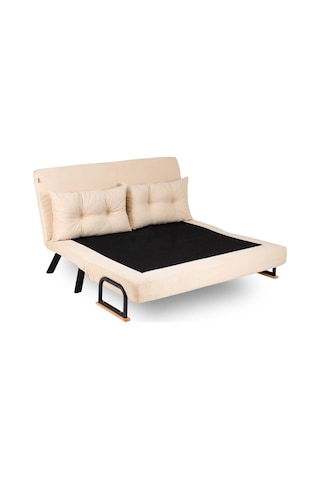 Pafu Sando İkili Katlanır Yataklı Koltuk Krem