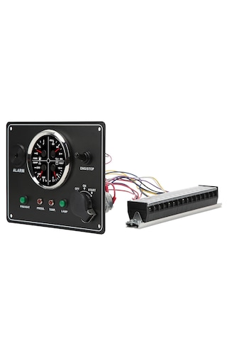 Sealux Marine 4/1 Göstergeli Alarmlı Anahtarlı Switch Panel Seti