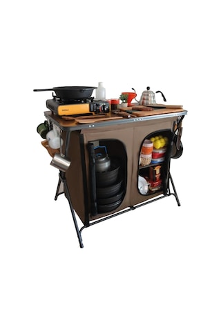 Campout Çift Kapılı Kamp Mutfağı