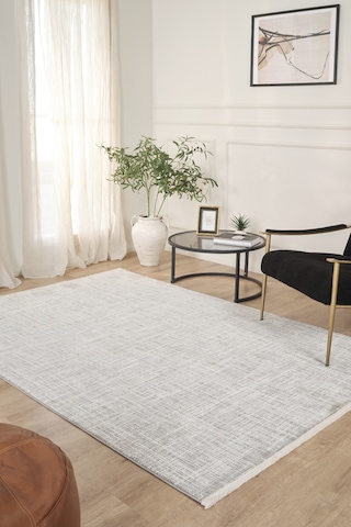 Kaşmir Halı Noble Alina Salon Mutfak Halısı Yolluk Gri