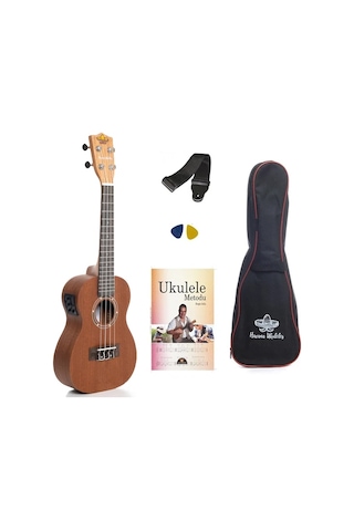 Havana Hk-54eq Elektro Concert Ukulele- Maun