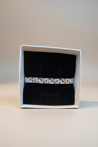 Valmont Accessories 17+2 Cm Ayarlanabilir Taşlı Paslanmaz Çelik Gümüş Renk Şık Zincir Kadın Bileklik