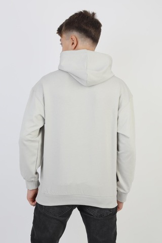 Kapüşonlu Kanguru Cepli 2 İplik Mevsimlik Erkek Çocuk Sweatshirt-90920 Gri