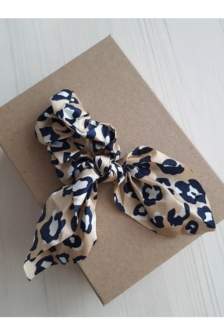 Proshik Bej Leopar Desenli Saç Lastiği 242572342 Leopar