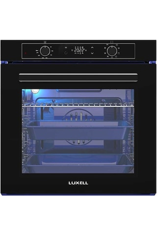 Luxell A68-SGF-OC88-DA6-835 Platinum Siyah Ankastre Set