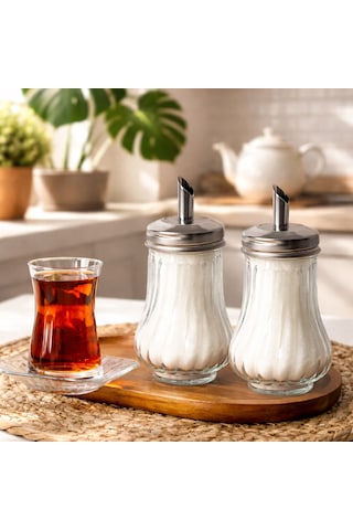 Porsıma Dhz90131 Cam Toz Sekerlık Kutu X 2 Şeffaf