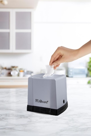 Flora Cömert Peçetelik, Dekoratif Peçete Dispenseri Ve Düzenleyicisi F291 Gri