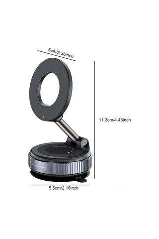 Yaozixa Araç Ve Ev Kullanıma Uygun Manyetik Sürgülü Akıllı Telefon Tutucu - Yüksek Kaliteli Çelik Ve Plastik Malzeme İle Evrensel Uyum Siyah