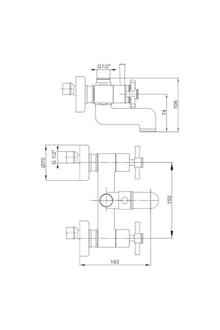 Eca Quadrille Banyo Bataryası Altın Renkli 102802230 Altın