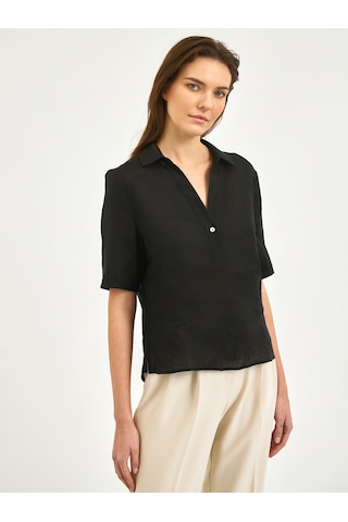 Karaca Kadın Regular Fıt Gömlek-siyah 12.25s.04.017 Siyah