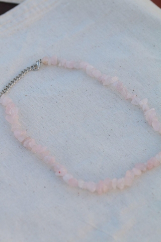 Pembe Kuvars Spiritüel Doğal  Taşı Tam Döngü Kolye Diğer