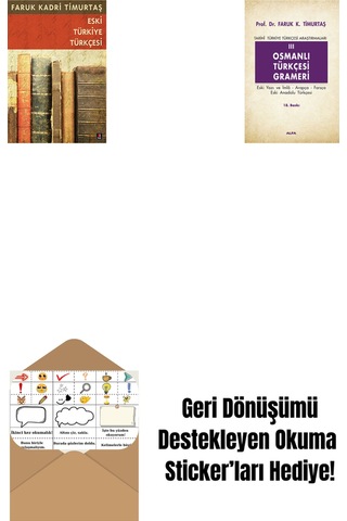 Eski Türkiye Türkçesi + Osmanlı Türkçesi Grameri 3 + Okuma Sticker'ları