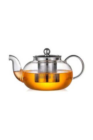 Cam Demlik 600 Ml - Çelik Süzgeç Cam