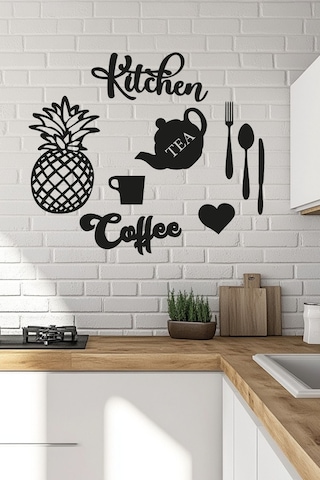 Kitchen 9 Parça Duvar Dekorasyonu