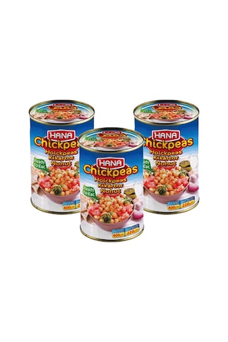 Hana Haşlanmış Nohut Konservesı 3 x 400 G