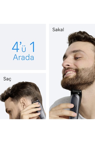Braun Hepsi Bir Arada Series 3, 4 Ü 1 Arada Tıraş Kiti, Keskin Bıçak, 14 Uzunluk, Aıo3500