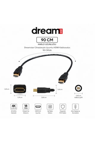 Tv Hdmi Kablosu 90 Cm