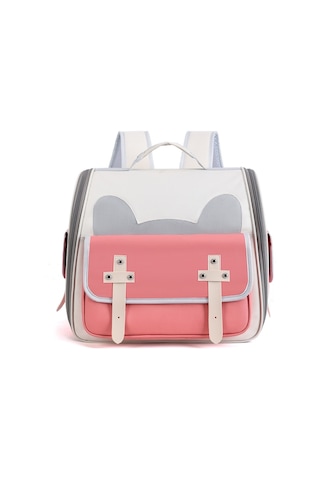 Cbtx Açık Kedi Sırt Çantası Büyük Kapasiteli Nefes Alabilen Evcil Hayvan Çantası Model 7 Pembe