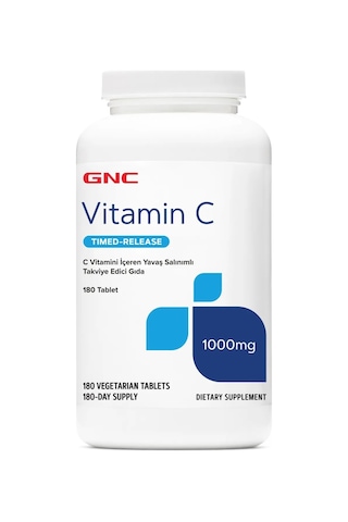 Gnc Vitamin C Timed Release 180 Tablet