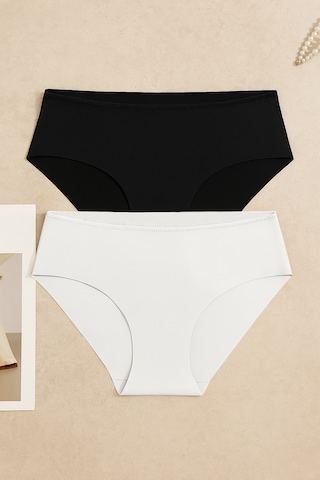 2 Li Lazer Kesim Dikişsiz Basic Iz Yapmaz Külot Ko5500lzr-1 Siyah