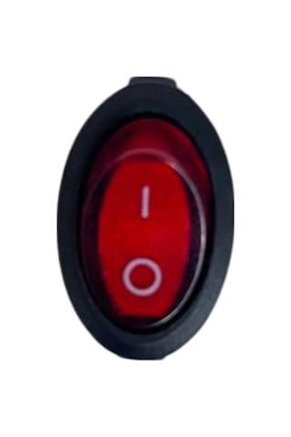 Oval On-off Işıklı Anahtar 3 Pin Switch 10 Adet
